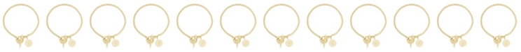 brook & york Stella Imitation Pearl Initial Toggle Bracelet